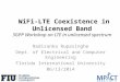 3GPP workshop - LTE in unlicensed spectrum