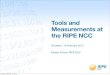 Tools and Measurements at the RIPE NCC