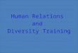 Human relations and diversity (josh chamberlain)