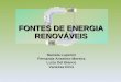 Fontes de energia renováveis - proinfo 2013