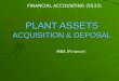Plant Assets Deposal