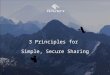 Three Principals for Simple, Secure Content Sharing