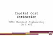 Chapter 7 capital cost estimation