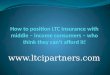 How to Position LTC Insurance with Middle Market Consumers