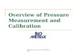 Pressure - Overview of Measurement and Calibration