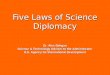 Alex Deghan - Five Laws of Science Diplomacy
