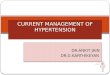 Current management of hypertension DR. ANKIT JAIN AIIMS