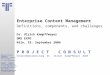ECM Enterprise Content Management | DMSEXPO | 2006 | Ulrich Kampffmeyer