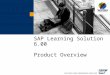 SAP LSO Overview