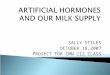 Artificial Hormones & Our Milk Supply