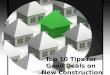 Top 10 Tips for Good Deals on New Construction