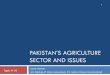 10st. pakistan economy lecture  agriculture sector and its issues