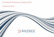 Silence Therapeutics Unaudited Preliminary Results 2011
