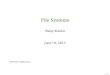 Operating Systems Slides 7 - File Systems
