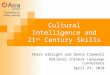 I6 Cultural Intelligence and 21st-Century Skills (Albright)