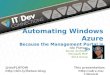 Automating Windows Azure