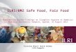 ILRI/BMZ safe food, fair food