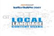 JuxtConsult India Online 2007 Local Language Content Users Report