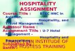 Hospitality Assignment 1