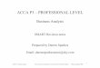 Acca p3 – Professional Level