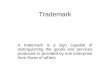 A Trademark is a Sign Capable of Distinguishing the Goods