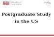 Postgraduate Study in the US