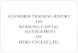 Report on Summer Training at Hero Cycles Ltd