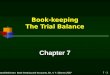 Chapter 7 Book-keeping the Trial Balance Students