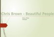Chris Brown - Beautiful People Music Video Analysis