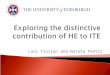 Distinctive contribution of higher education to teacher education