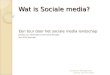 Wat is sociale media?