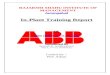project report on ABB INDIA LTD., Nashik