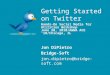 Getting Started on Twitter
