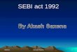 SEBI ACT 1992