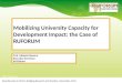 Mobilizing University Capacity for Development Impact: the Case of RUFORUM