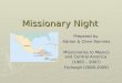 Missionary Presentation