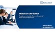 Webinar: SAP HANA: Paradigmenwechsel In-Memory Computing - mehr als nur Performance