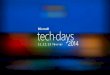 [Tech Days 2014 - Plénière J1] Votre futur est dans le code