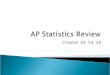 Ap statistics review ch23 24 25_with_answers