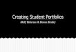 Creating student portfolios si region 8 2014