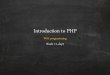 Introduction to php   web programming - sessions and cookies