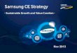 Samsung Analyst Day 2013: CE BK Yoon Samsung CE Strategy