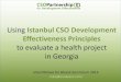 Using Istanbul CSO Development Effectiveness Principles to evaluate a health project in Georgia