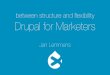 DrupalCon Amsterdam 2014 - Between structure and flexibility: Drupal for Marketeers