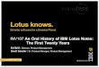 Lotusphere 2010: An Oral History Of Ibm Lotus Notes First 20 Years