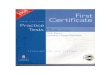 First Certificate Practice Tests Plus - 2008 Edition - Longman