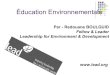 Environmental education  education environnementale by redouane boulguid