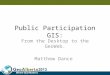 PPGIS: From desktop to the GeoWeb