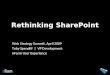 Rethinking SharePoint WSS 2009