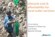 Life-cycle costs & affordaibility for rural water services
